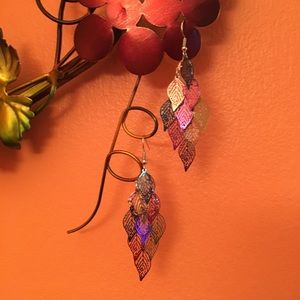 Fashionable 9 leaves earrings